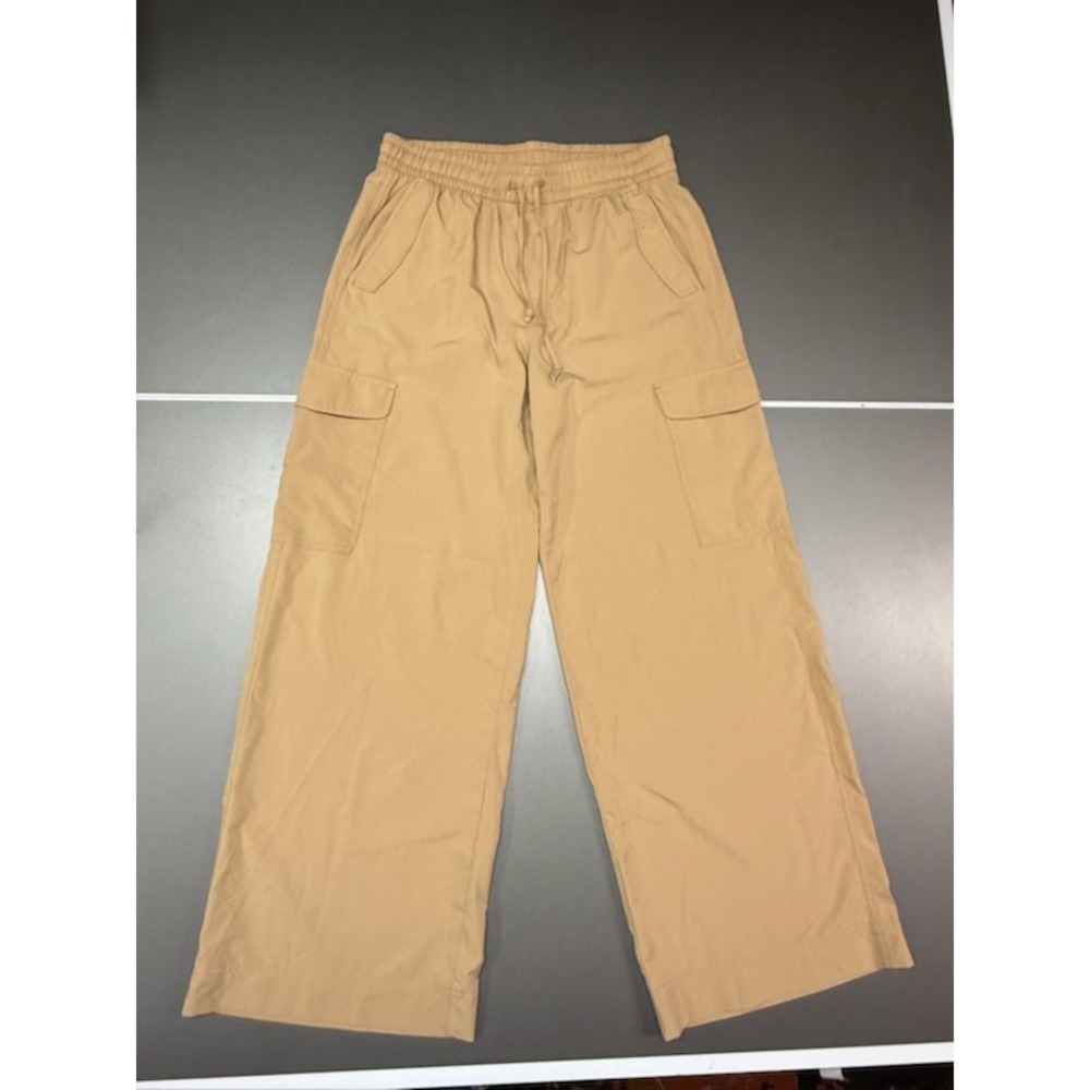 Old Navy StretchTech Cargo Pants Mens Medium Tan Khaki Wide Leg Quick Dry